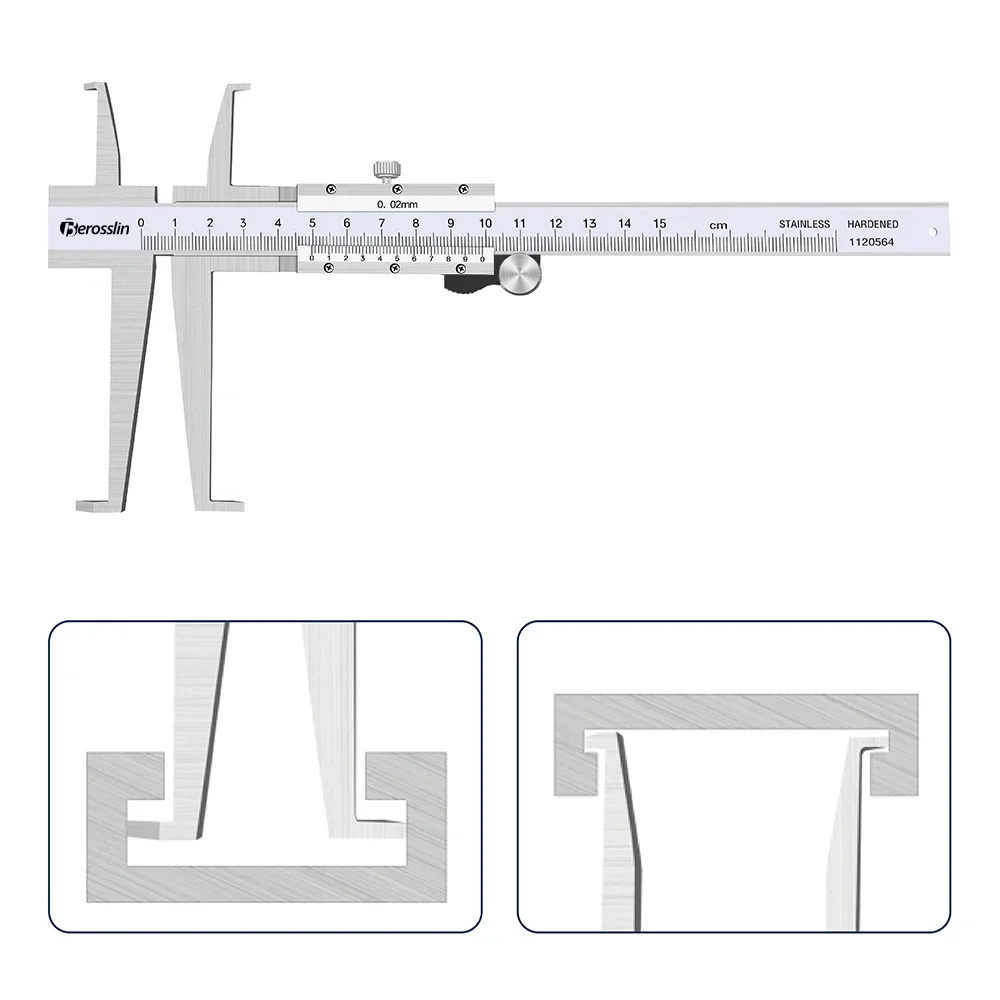 Imagem -02 - Ferramentas de Medição Vernier de Alta Precisão Garra Longa Diâmetro Interno Instrumento de Alta Precisão 002 mm 9150 mm 9200 mm 9300 mm