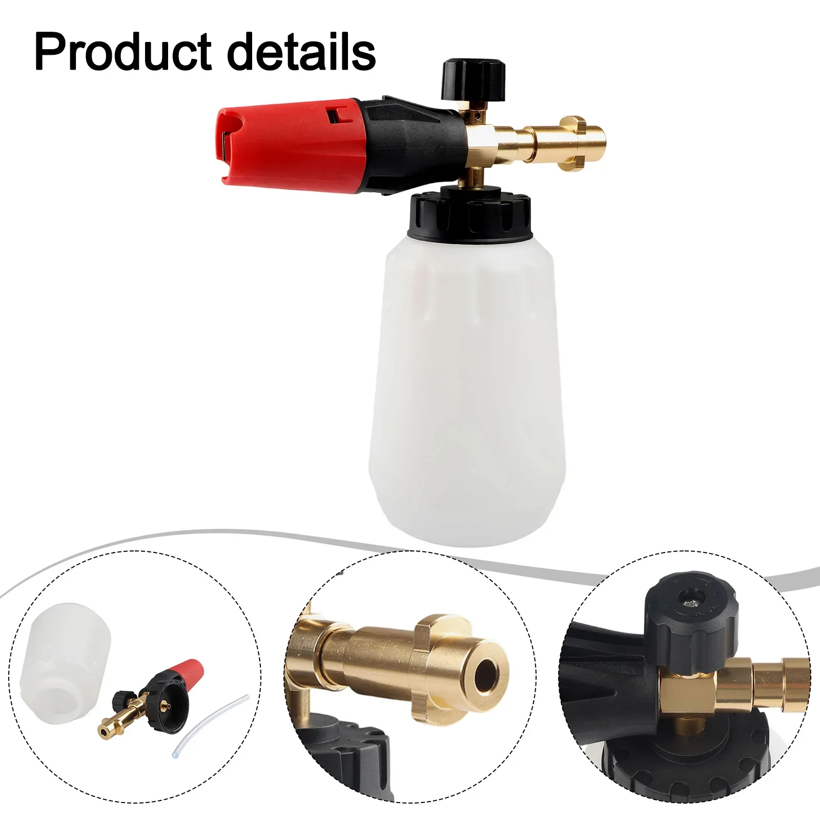 

Adjustable Nozzle Cleaning Tool Car Cleaning Aluminum Plastic Material Quick Connector Compatibility For Pressure Washers