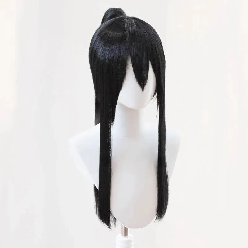 

ABC123Хэллиш Музыка Марсиза Дуран ‌ Синтетический высокий хвост для косплея, длинный прямой аниме Coser, милый парик для девочек Hx;3,f'6,h.7;j