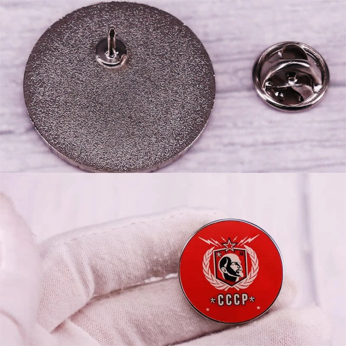 Stalin CCCP Brooch Badge Pin Che Guevara Chapter Polish Eagle Safety Pins Decoration Crafts