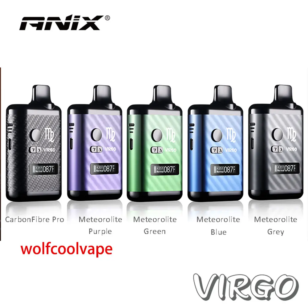 

Wolfcoolvape Herbal Dry Herb Vaporizer 0.5ohm Ceramic Heating 1300mAh Element Screen E Cigarettes TC Box Mod Vape