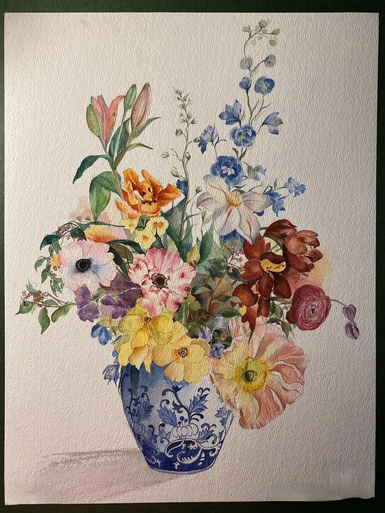 مجموعة الرسم الصيني المصنوع يدويًا مكونة من 12 لونًا - ألوان مائية احترافية بألوان ثابتة، مثالية للرسم والتوضيح