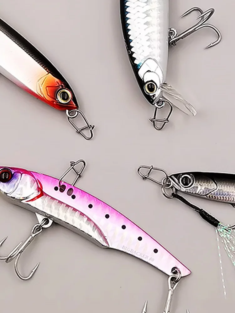 Fish trip Fishing Snap Connector Edelstahl Angel karabiner Duo Lock Snap Schnell wechsel Snap Terminal Tackle – Detail 4