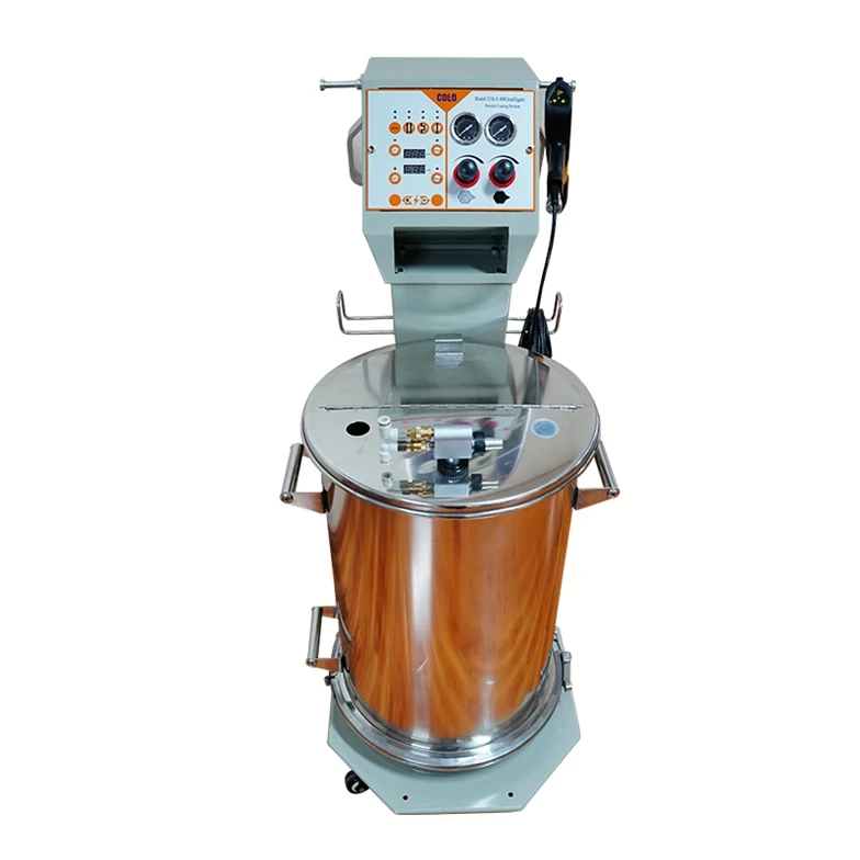 COLO-800D Metal Electrostatic Spray Painting Gun Powder Coating Machine For Alloy Wheels