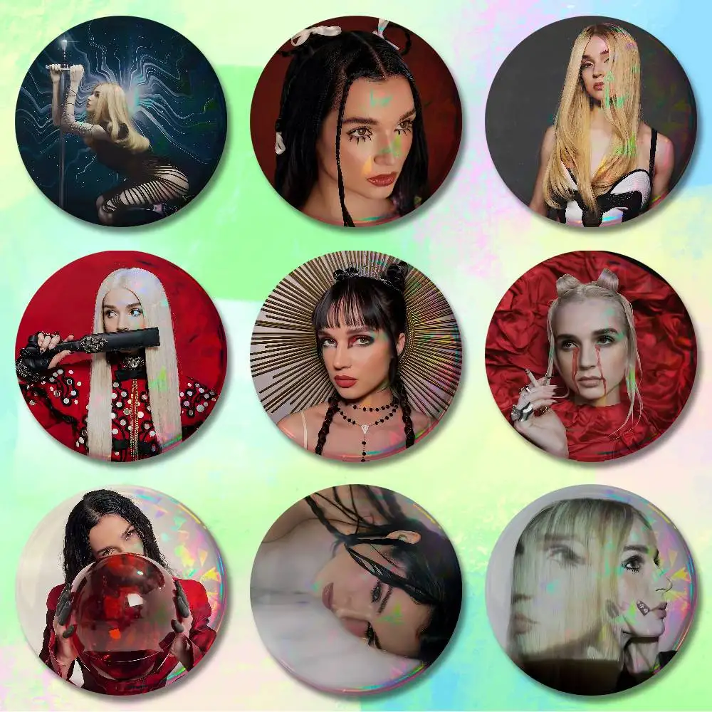 

Singer P-Poppys Enamel Pin Tinplate Round Brooch Cosplay Nijigen Otaku Culture Badges 58mm 44mm 32mm 75mm 25mm