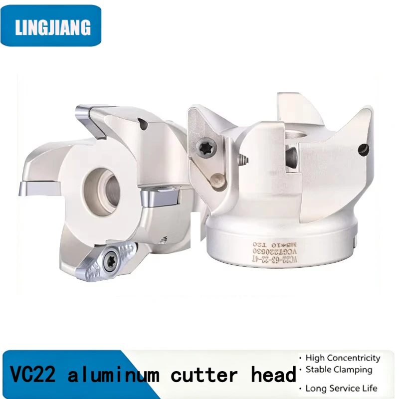 SB90 VC22 aluminum alloy coarse cutting disc, blade insert VCGT220530, matched with BT NT HSK FMB tool holder bracket