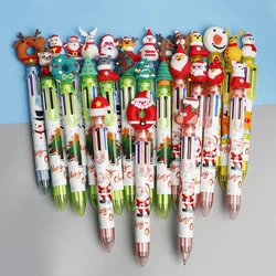 4 pezzi babbo natale pupazzo di neve alce penna a sfera regalo festa di natale favore bambino regalo di natale Noel regalo regalo regalo Souvenir capodanno