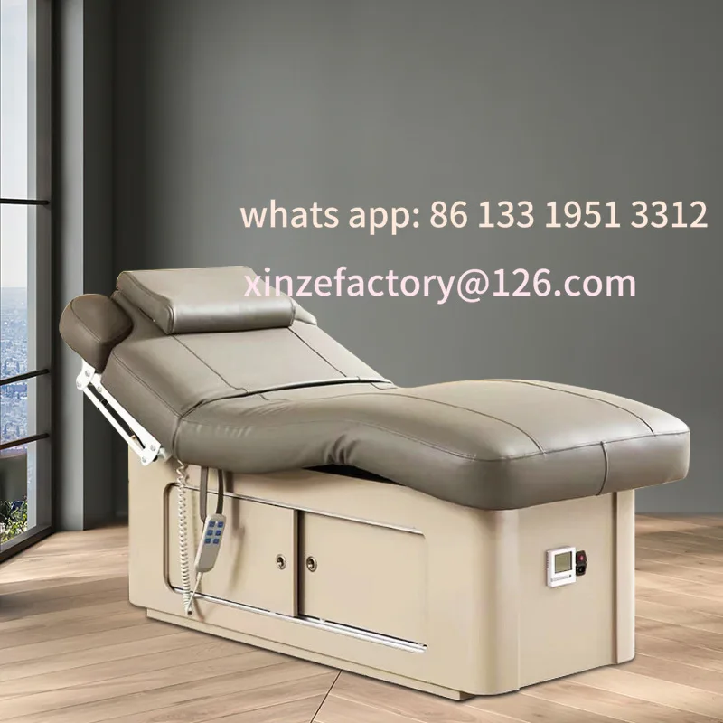 

Customizable high-end electric beauty bed beauty salon special constant temperature heating massage bed multi-function lifting