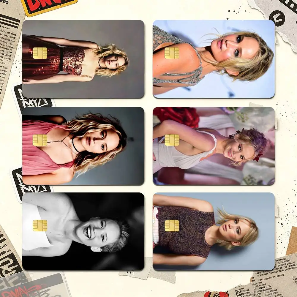 Jennifer Lawrence Credit Card HD Stickers Premium matte film effectively prevents fingerprints and daily abrasion.