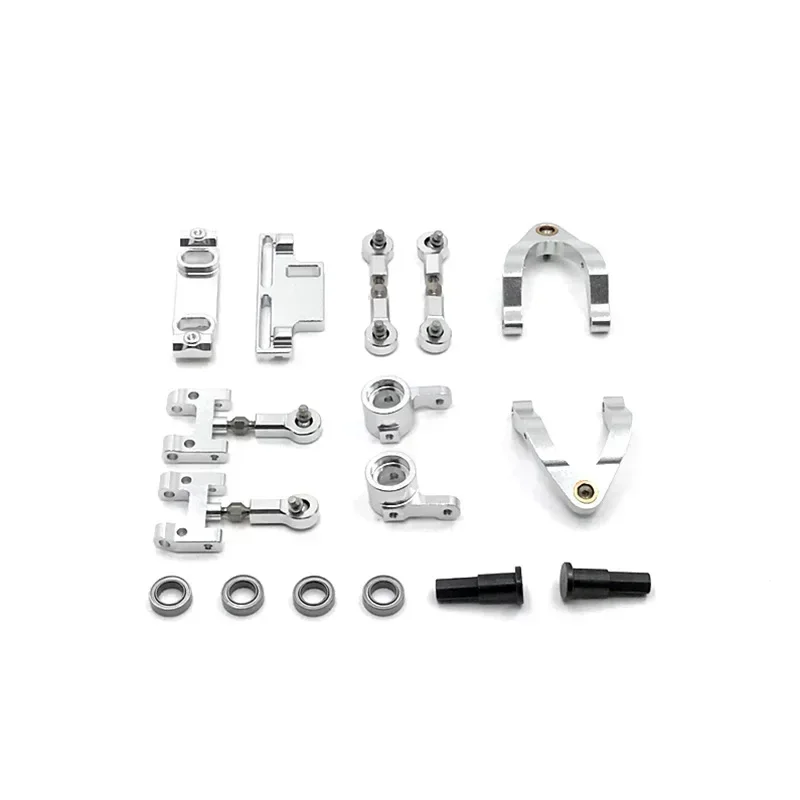 Juego de adaptadores hexagonales de copa de dirección de brazo oscilante superior e inferior para WPL 1/10 D12, accesorios, piezas de mejora, modelo de coche trepador de control remoto