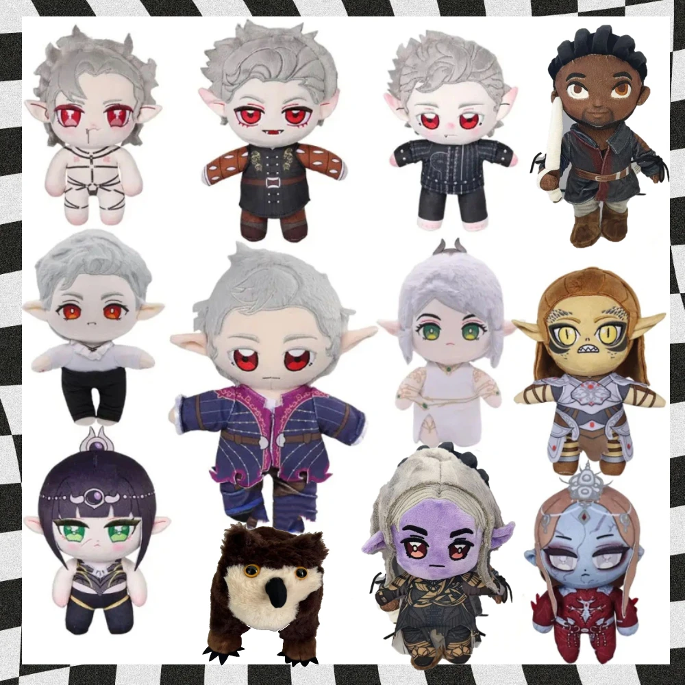Compilaciones Laezel Astarion Minthara peluche Baldurs Cos Gate Gale Shadowheart Cosplay juguetes de peluche muñecos de peluche suaves regalos de navidad