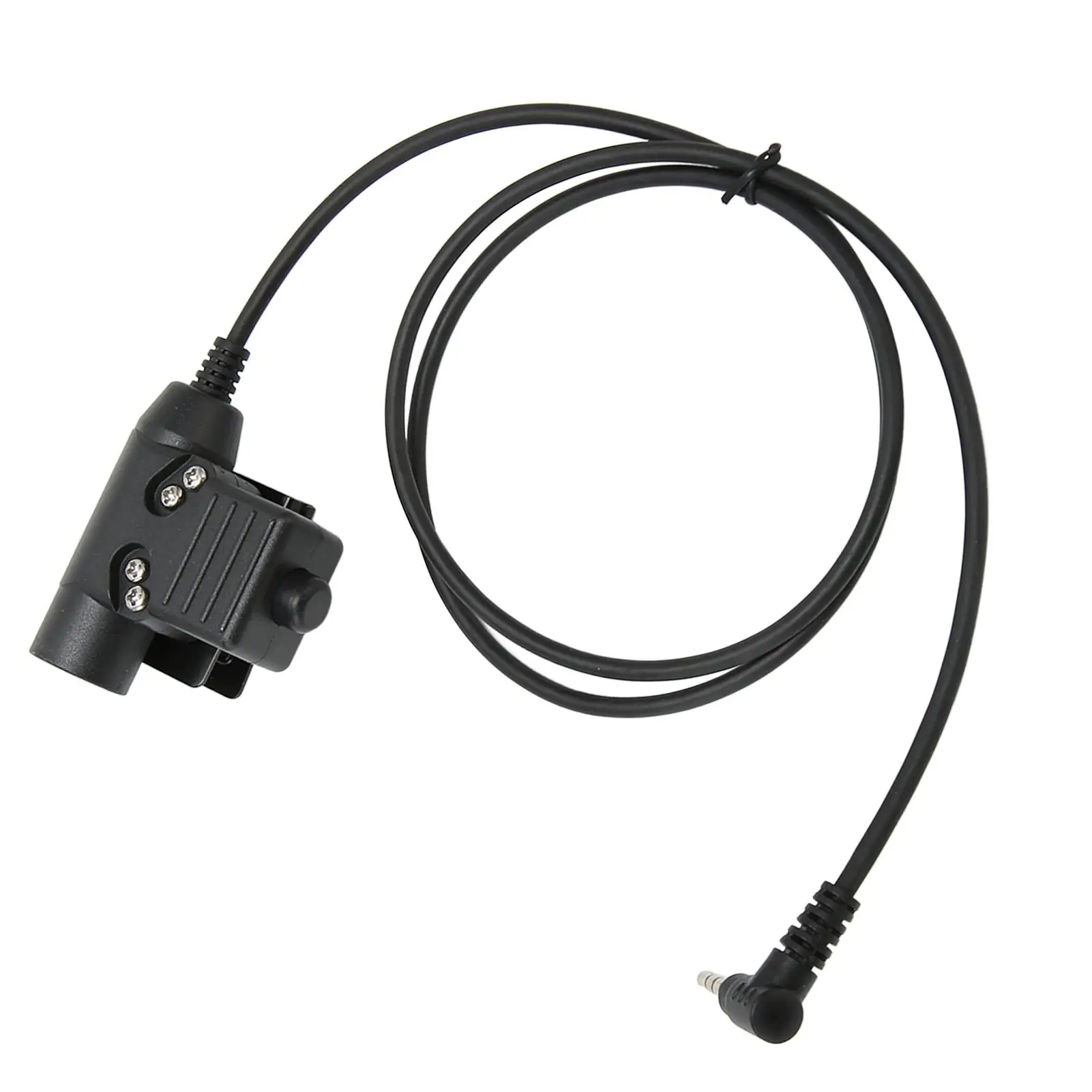 Adaptador U94 PPT de 3,5mm, Clip trasero Push-to-Talk de 1PIN para Radio bidireccional retevis RT40 RB15 RB615