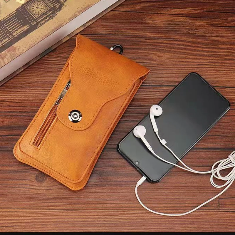 

Wallet Case Phone Pouch For Oppo Find X8s Plus X7 Ultra Waist Bag Leather Zipper Flip Cover Find X8 Ultra X7 X3 Neo X2 X6 X5 Pro