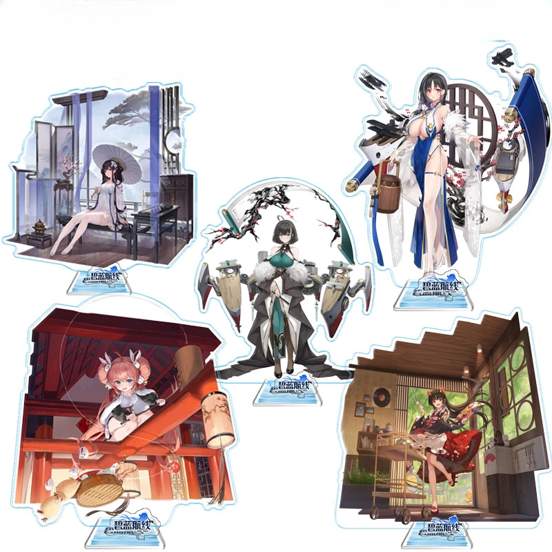 Game Azur Lane Acrylic Stand Doll Anime Implacable Azuma Formidable Figure Model Plate Cosplay Toy for Gift