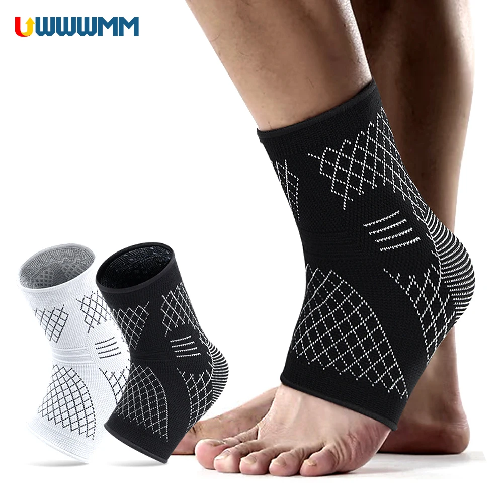 1Pcs Compression Ankle Sleeve Women Men Swelling Ankle Brace Sprained Plantar Fasciitis Sleeve Foot Brace Sports Pain Relief