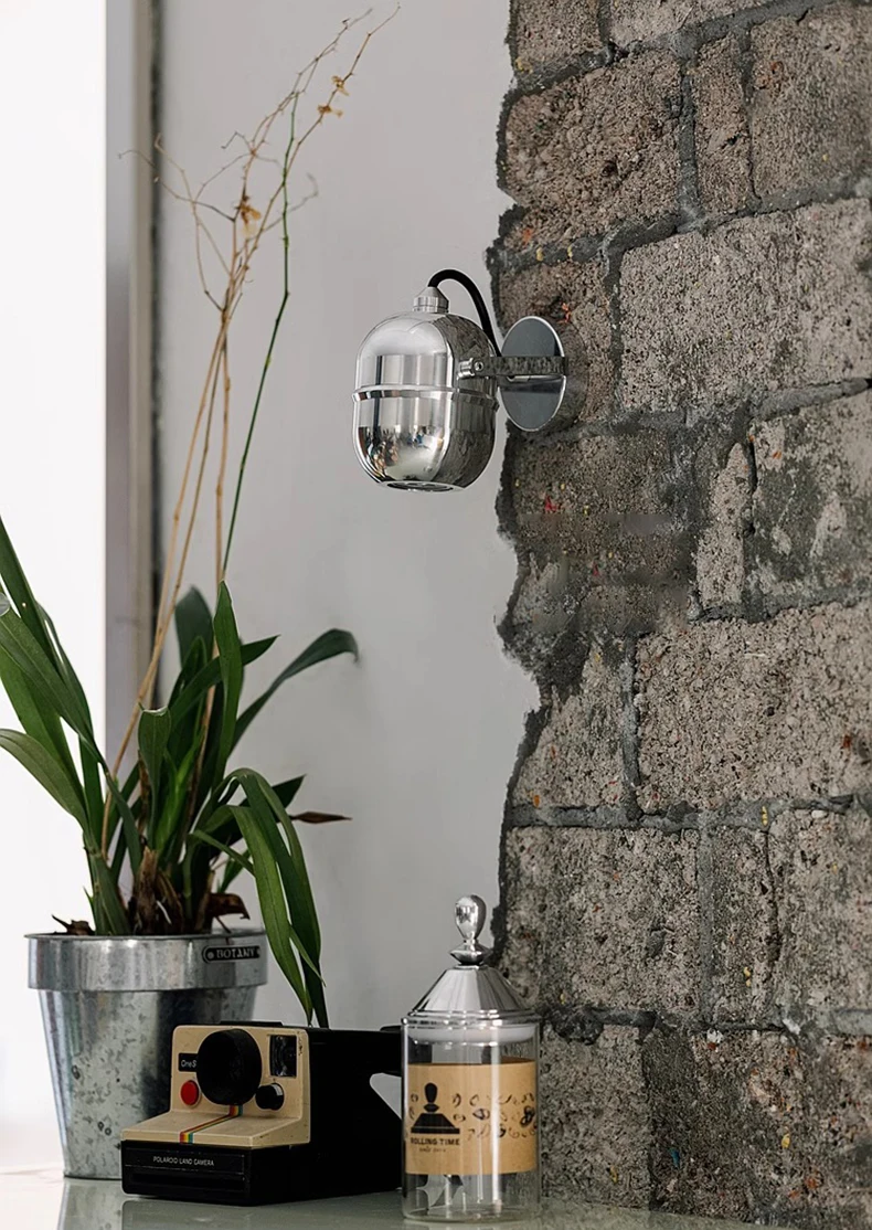 Little One Wall Light Chrome Metal Warm 3000K Rotatable
