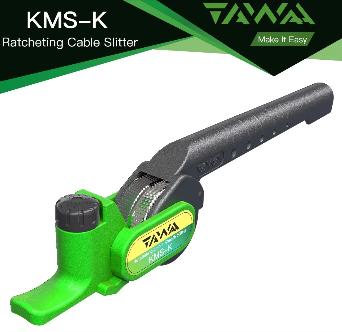 KMS-K Optical Cable Sheath Slitter Optical Fiber Tool Longitudinal Cable Sheath Slitter FTTH Compatible 