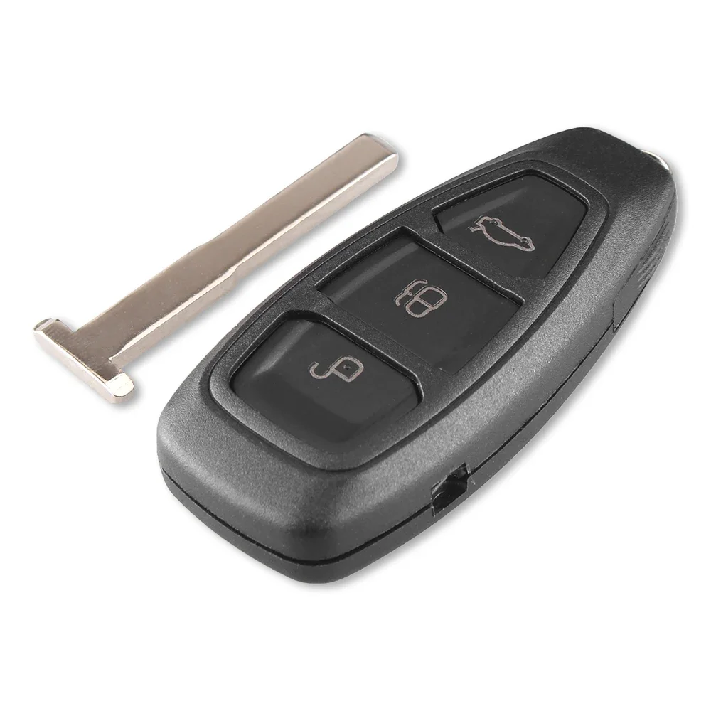 Dandkey 3 Buttons Smart Key Shell Cover Fob For Ford Mondeo Winning Kuga Fiesta Focus Titanium Car Key Case HU101 Blade