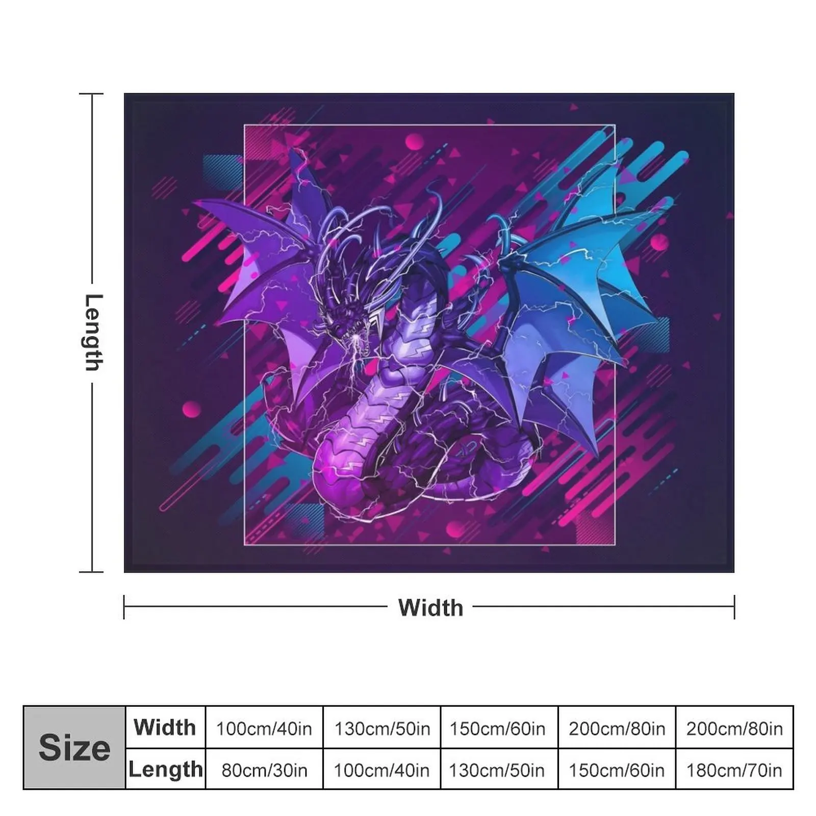 Thunder Dragon Colossus *Modern Graphic Design* Throw Blanket Luxury Bed Fashionable Sofa Blankets