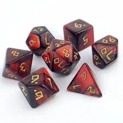 7 Pcs /Set Dice Role-playing game Dazzling Colors Dice For Dungeons And Dragons Dice Set Or MTG Table Board Game