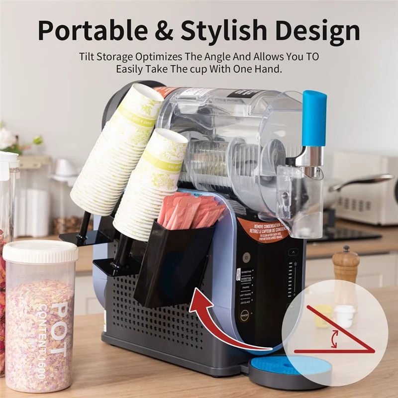 AT28-Handle Cover & Drip Tray Insert For Ninja Slushi Machine FS301/FS300 - Decorate Your Slushie Device-Anti-Slip Design