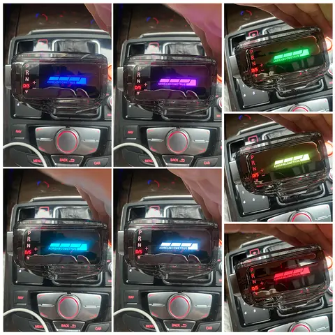 LED Crystal Gear Shift Knob Stick for Audi A6 C6 C7 A4 B8 S6 A7 A5 8t Q5 8R Q7 4L A3 8P S5 S7 Gearbox Handle Upgrade Accessory