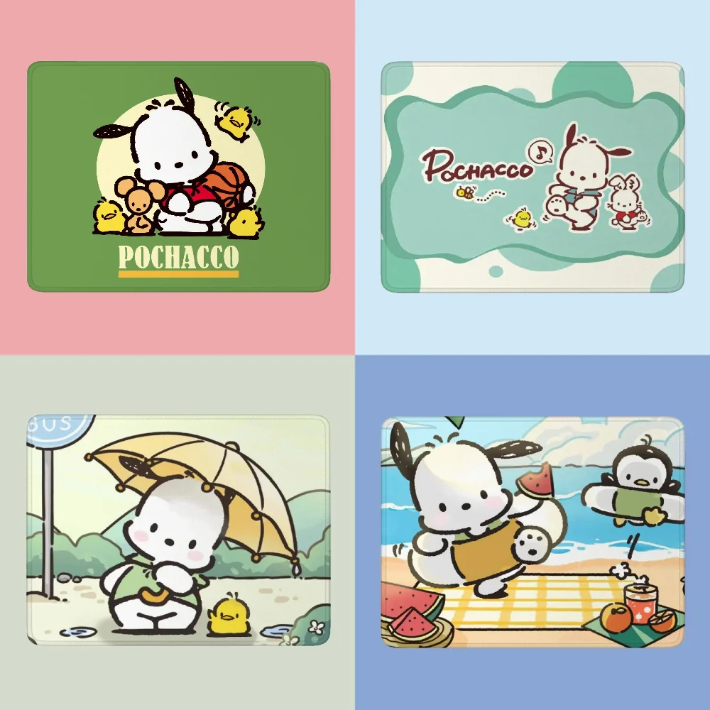 Sanrio Deskmat Small Kawaii Pochacco Mouse Pad Gaming Accessories Keyboard Cute Wireless Mouse for Computer Mousepad Gamer Mats