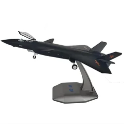 1:72 Scale Black J-20 Alloy Die Cast Militarized Combat Aircraft Model Simulation Military Aircraft Model Collection Toy Gift