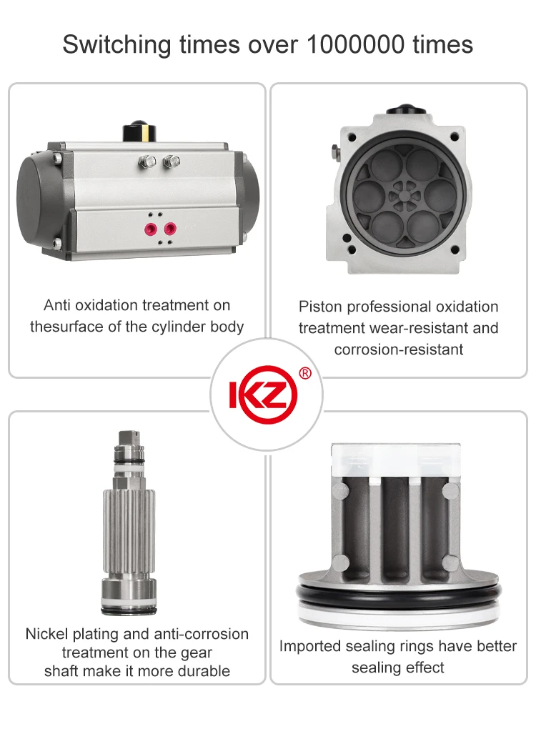 FDS 90 درجة في سلسلة مشغل الصمام الهوائي محرك هوائي دوار مزدوج/واحد الحركة