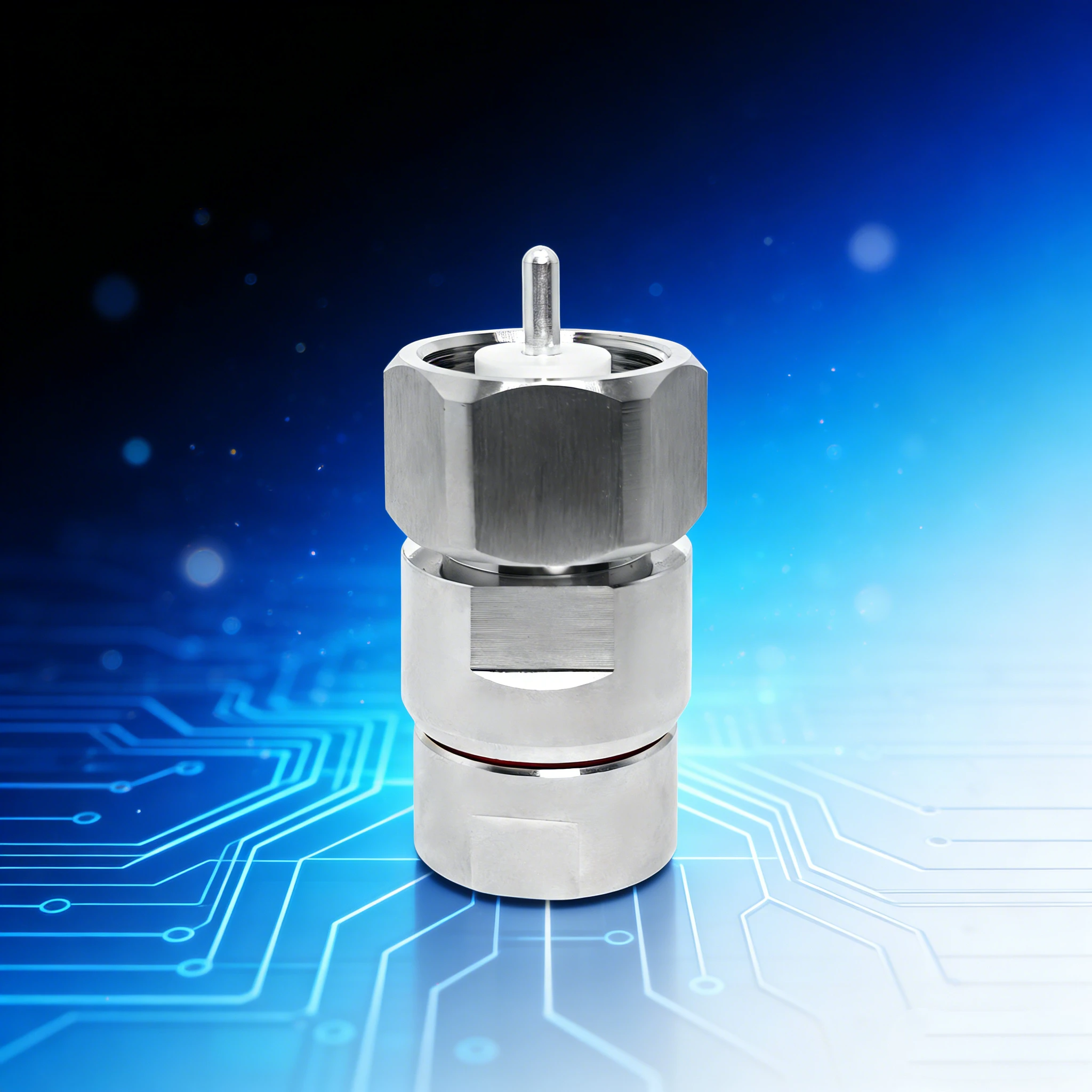 Free shipping High Voltage LC Male Clamp Type Straight Connector for 7/8 feeder cable
