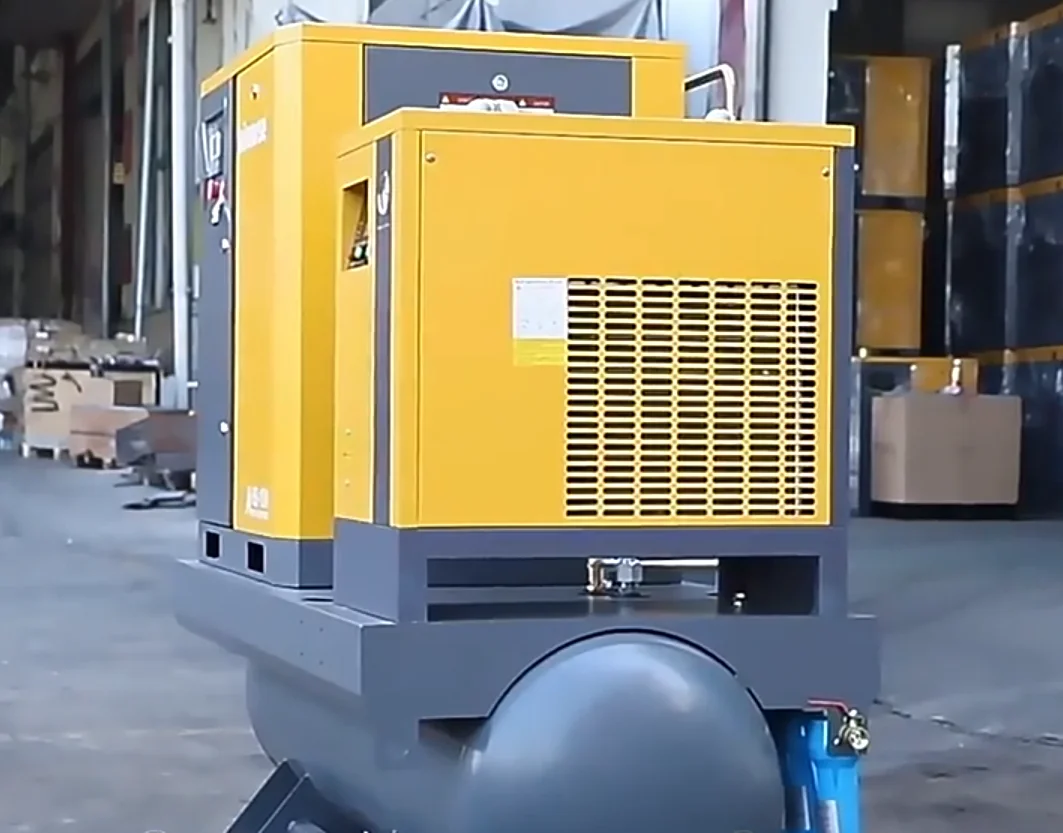 5.5KW 7.5KW 11KW 15KW 440V 380V 220V 3 Phase 300 Liter Industrial Compressors Machine Air for Car Wash Shop