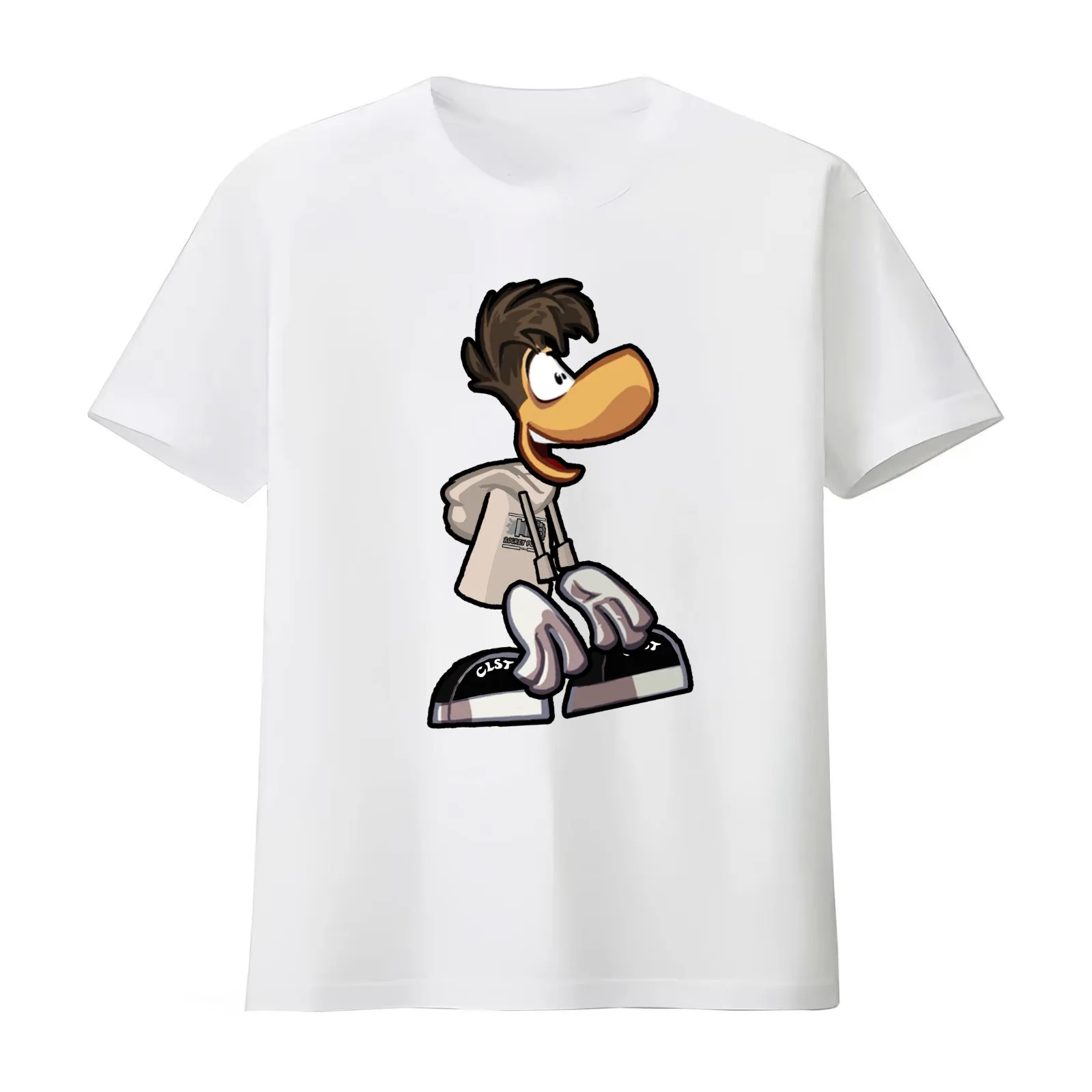 Rayman Background Vacuum CLST T-Shirt Summer Casual Cotton Tee Oversized Streetwear Tops Vintage Graphic Print 100% Cotton