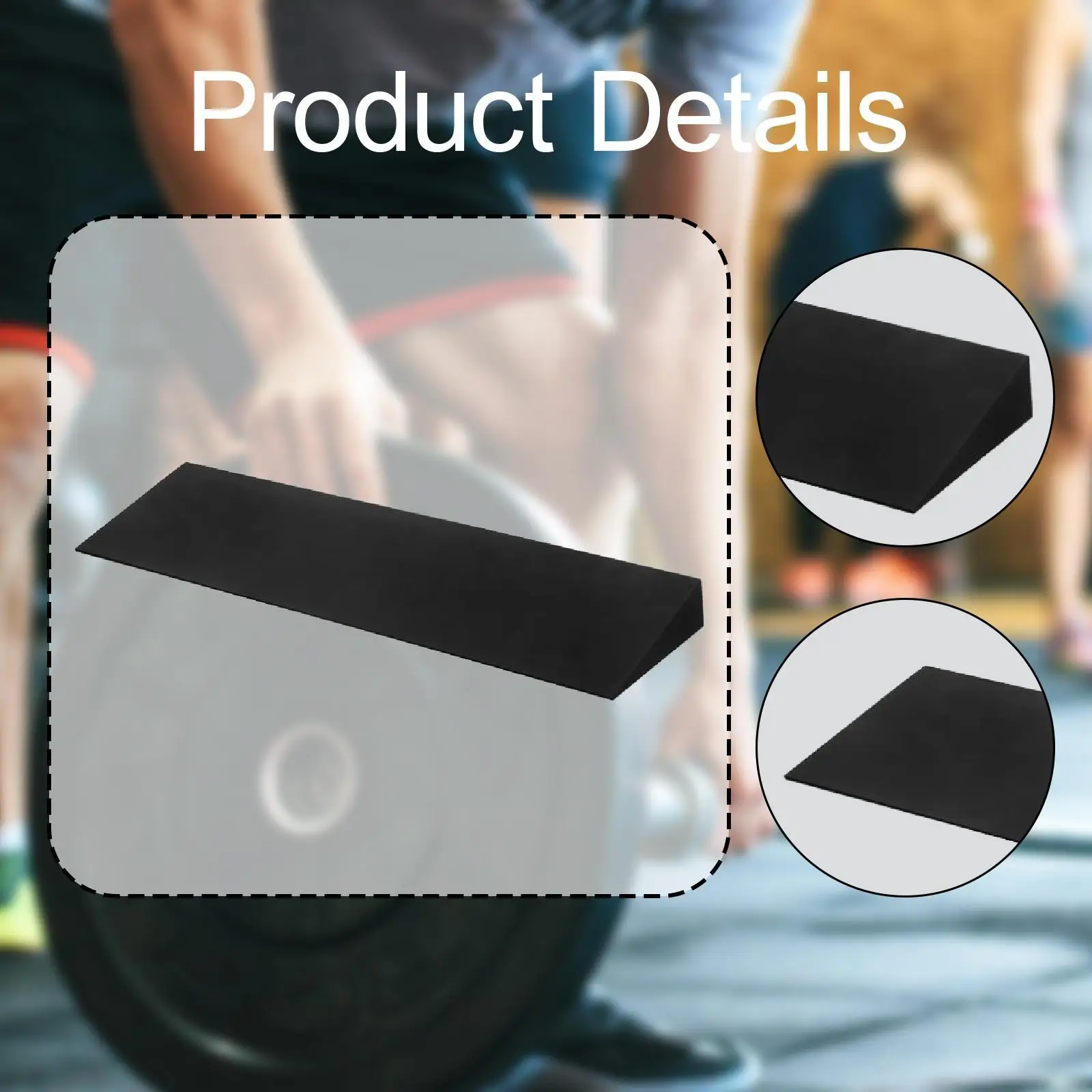 EVA Foam Wedge Block Yoga Brick Squat Slant Board Adjustable Calf Stretcher for Leg Stretch Training