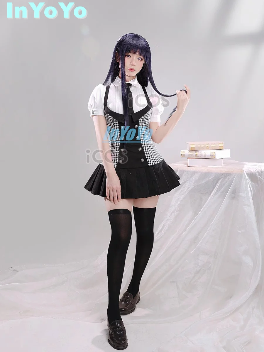 InYoYo Anime Shirakiin Riricho Cosplay Costume Inu x Boku SS Cosplay JK Summer Uniform Dress Halloween Party Outfit Women S-XL