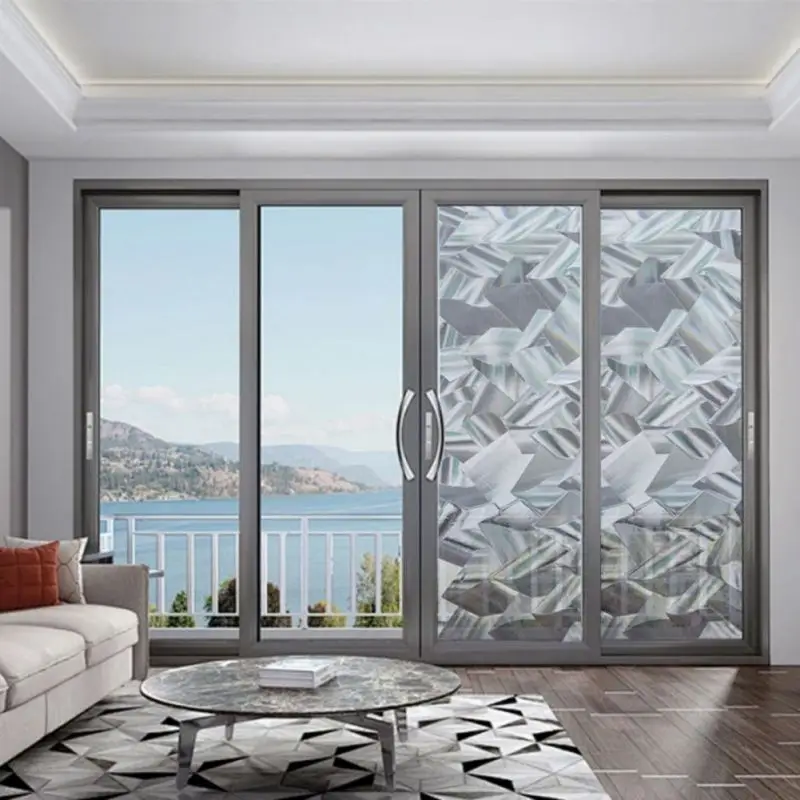 ماتي الزخرفية شباك الفيلم الخصوصية مبهمة الذاتي لاصق الزجاج الفينيل فيلم للمنزل المضادة للأشعة فوق البنفسجية متجمد نافذة تينت ملصق 45x100 سنتيمتر #3