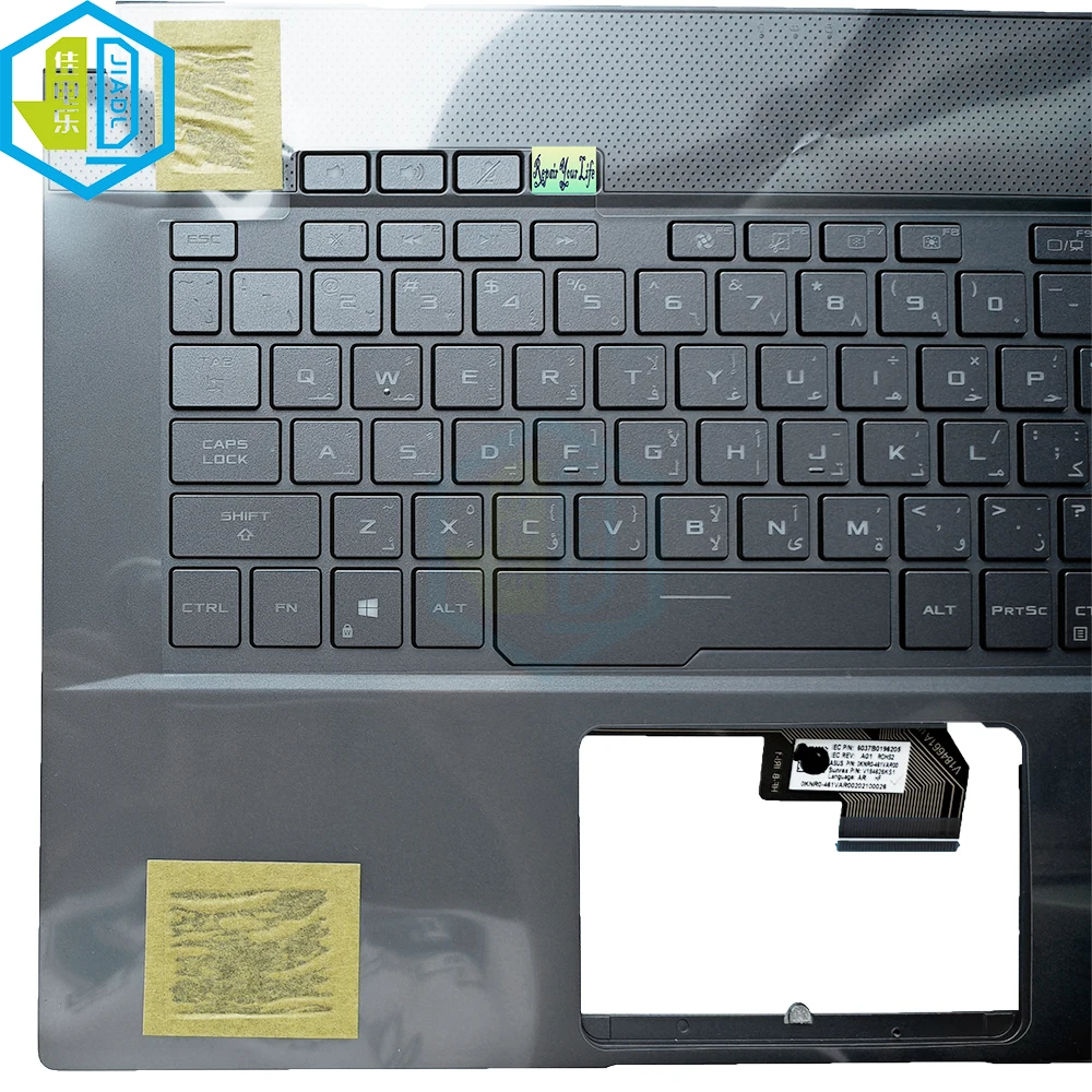 AR Arabic KR Korean NE Norwegian Laptop Palmrest RGB Backlight For ASUS GU502LW 90NR02W5-R30AR0 GU502DV 90NR02E1-R31KO1 ND1