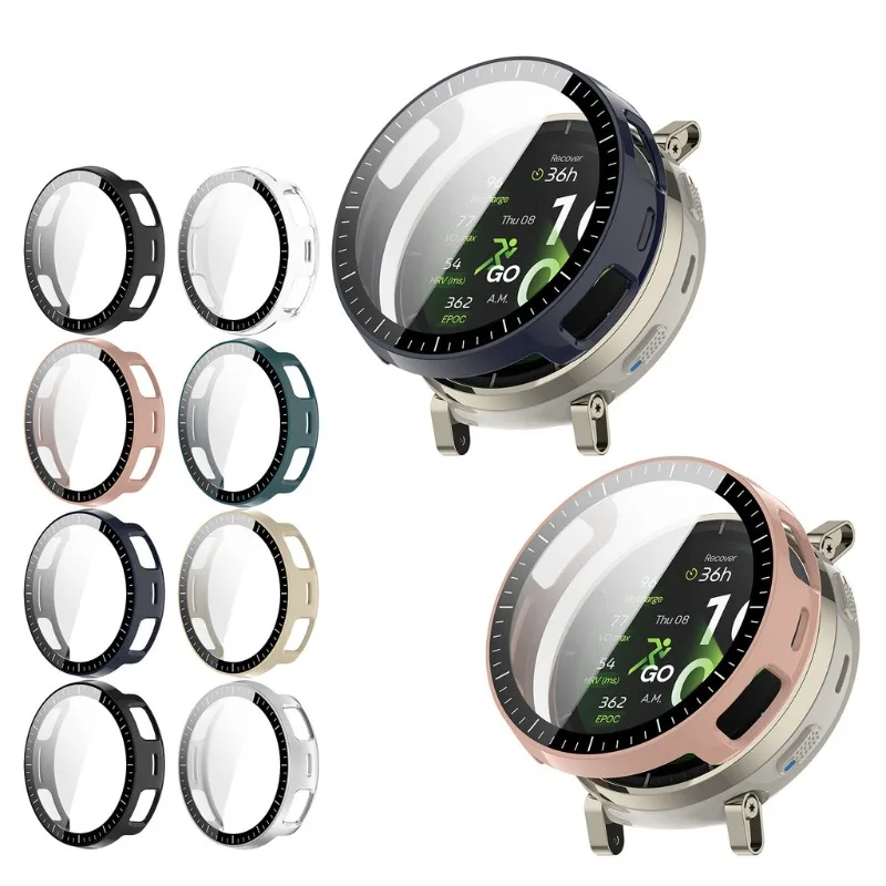 

Защитное стекло + чехол для Huami Amazfit Active3 Premium, универсальная защитная пленка для экрана, жесткий бампер из поликарбоната, чехол для смарт-часов, защита от царапин