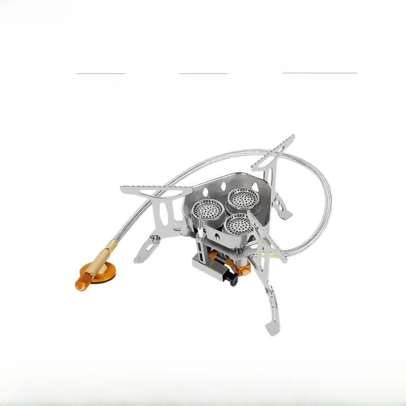 new-stainless-steel-three-headed-portable-stove-set-lightweight-outdoor-camping-picnic-cooking-utensils-separate-design