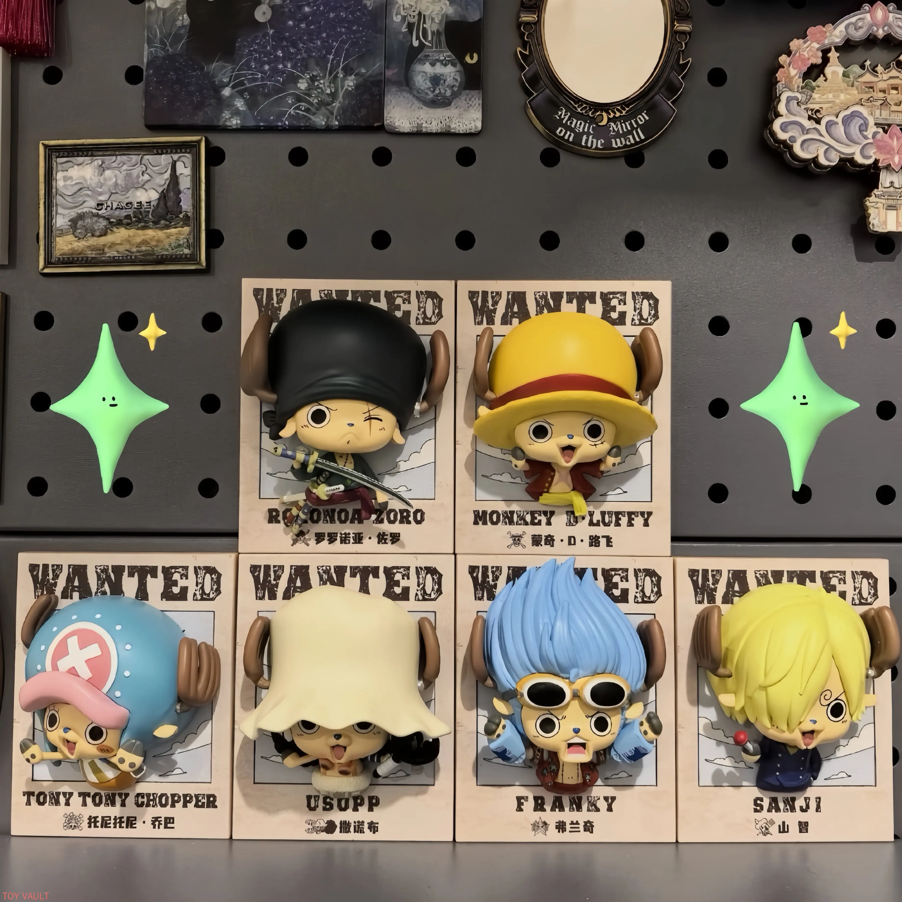 Original One Piece Chopper Dress-Up 3d Fridge Magnet Blind Box Collectible Cute Ornament Display Set Toys Gifts
