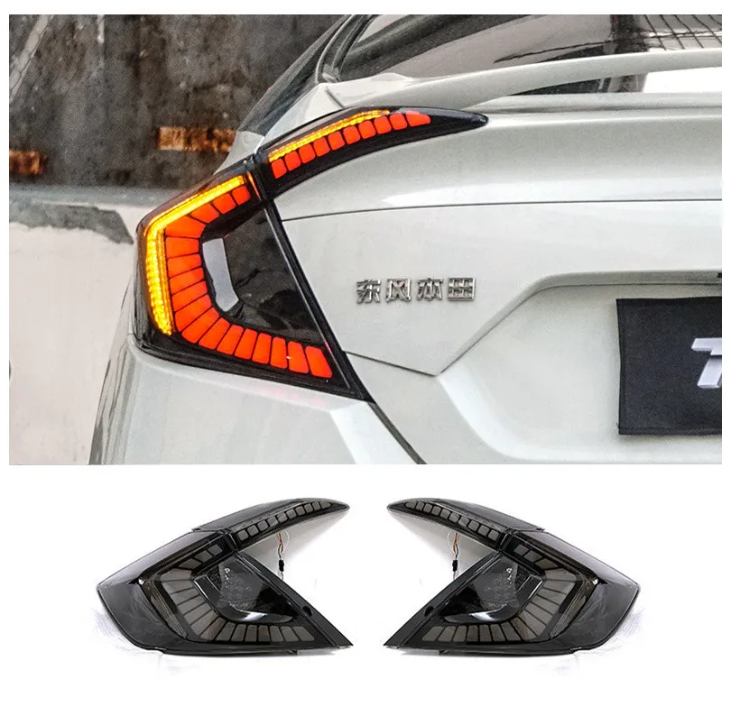 

Suitable for 2016-2020 Honda Civic dragon scale taillight assembly modified LED upgrade version star taillight streamer steering