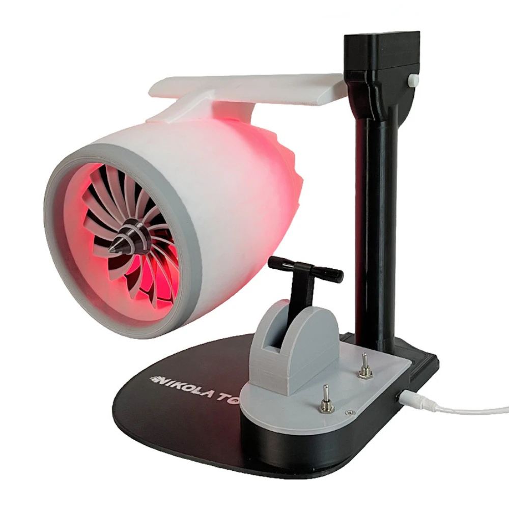 Fan USB Turbofan Engine Model NIKOLATOY Upgraded Desktop Creative Styling JetFan Toy Includes An Ultrasonic Atomization Device