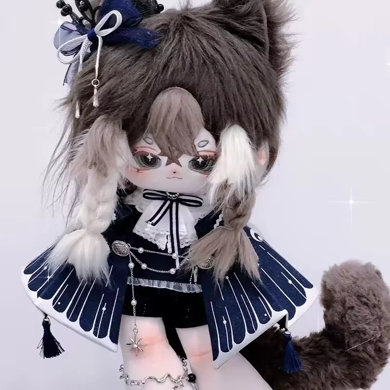 30cm No Attributes Monster Ear Tail Shiba Inu Anime Plush Doll Long Leg Body Cosplay Dress Up Cotton Doll Clothes Toys Girl Gift