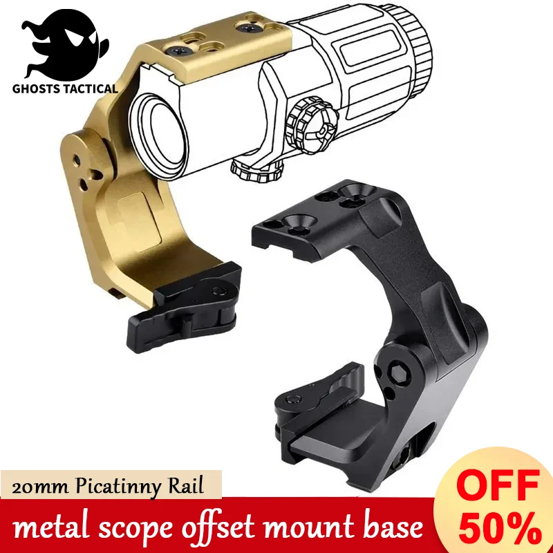 

Tacitcal UN FAST FTC OMNI Magnifier Mount 2.26" Optical Scope Sight Folding Base G33 G43 G45 Micro 3X Airsoft Rifle Accessories