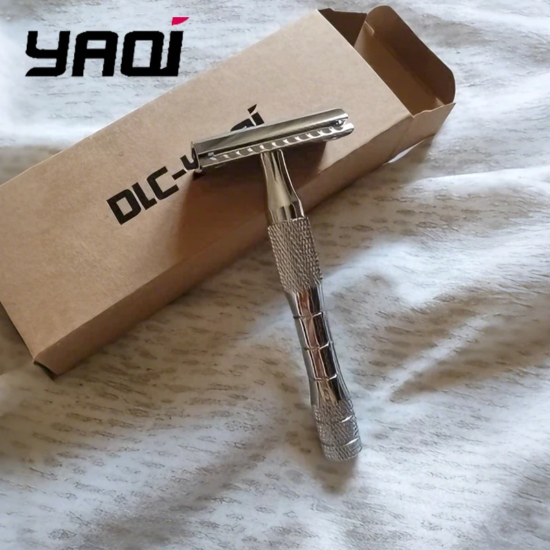 

Бритва Yaqi Orion Double Edge Safety Razor 2026, хромированная, для влажного бритья, подарок для мужчин