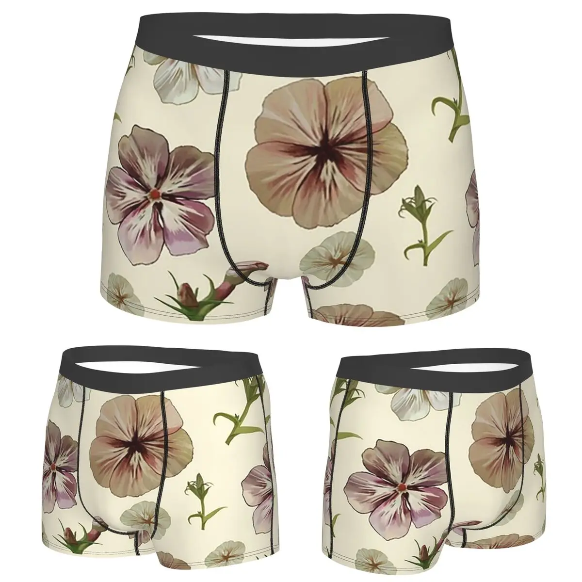 

Boxer Underpants Shorts Phlox Flowers Panties Male Comfortable Underwear for Homme Man Boyfriend Gift