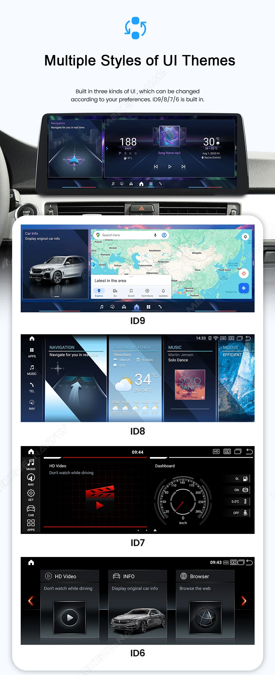 MEKEDE Android 14 Wireless CarPlay Auto Dual BT Auto-Multimedia-Player für BMW 2er F45 F46 F87 Snapdragon QLED 4G LTE WiFi – Detail 13
