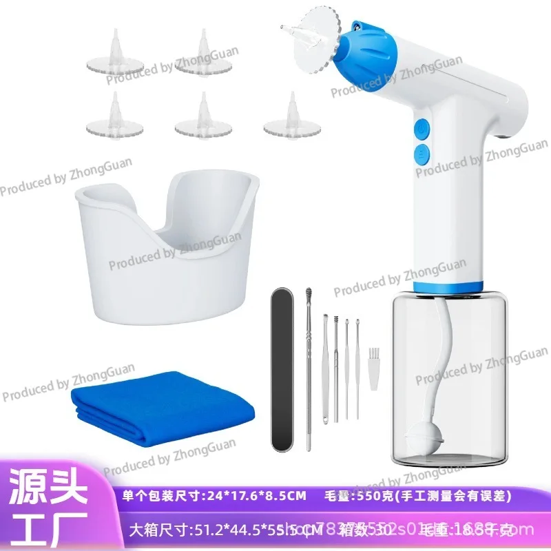 Electric Ear Wash Household Convenient Ear Cleaner Earwax Cleaning Tool with LED Light Ear Punch