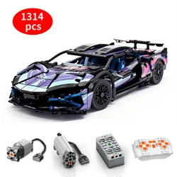 Technical Classic Remote Control Racing Car Micro Building Blocks Model Expert Sport Vehicle Brick Moc Toy Boy DIY Children Gift