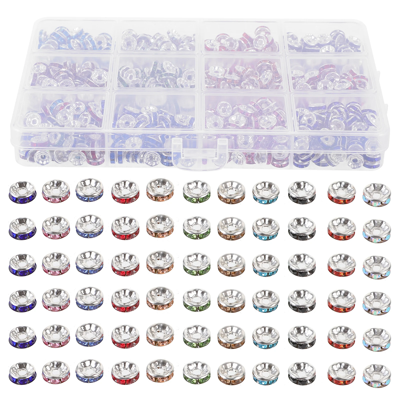 

720 Pcs Spacer Beads Accessories Jewelry Small Hole Spacers for Crafts Bracelet Making Abs Bracelets Travel