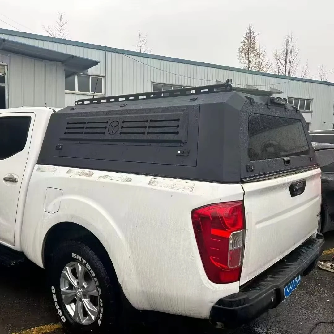 Factory Supply Truck Canopy 4x4 Rank Aluminum Alloy Hardtop Rain Profile Light Hinged Truck Canopy for F150 Hilux DMAX